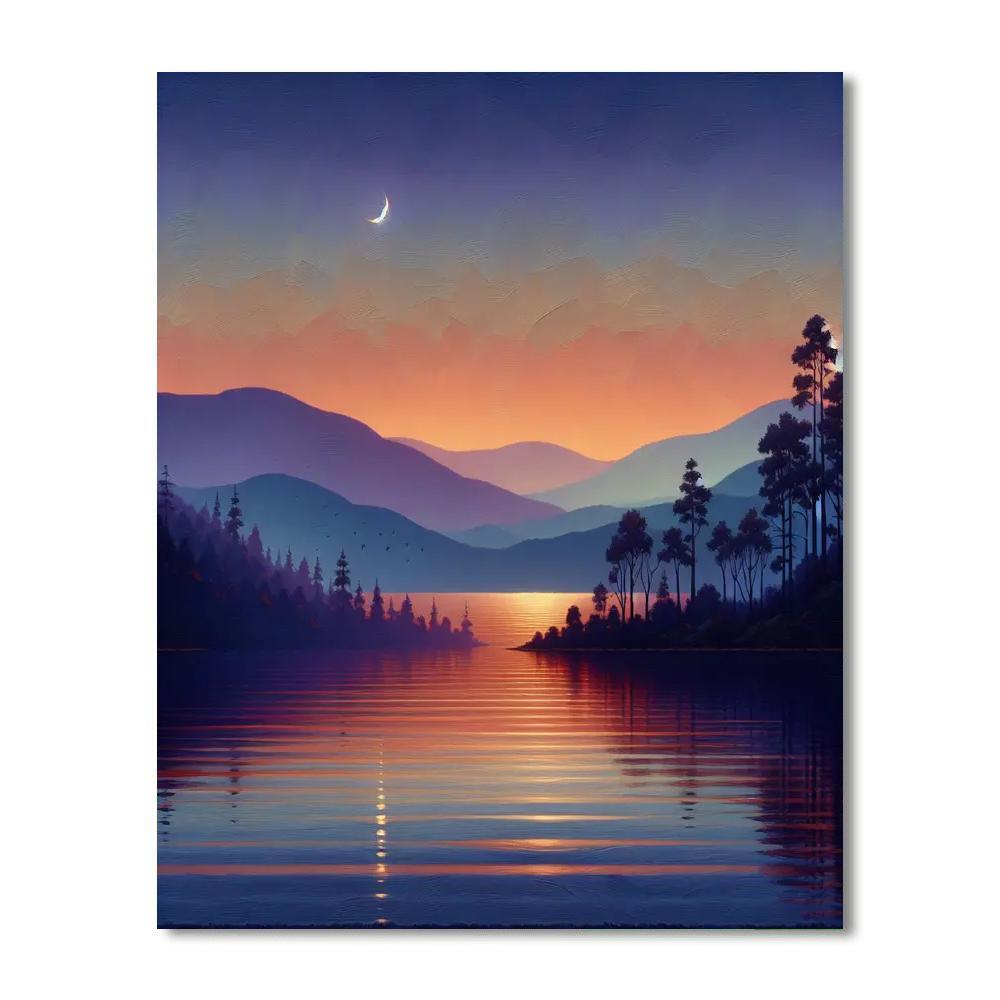 Quiet Reflection At Dusk Paint By Number