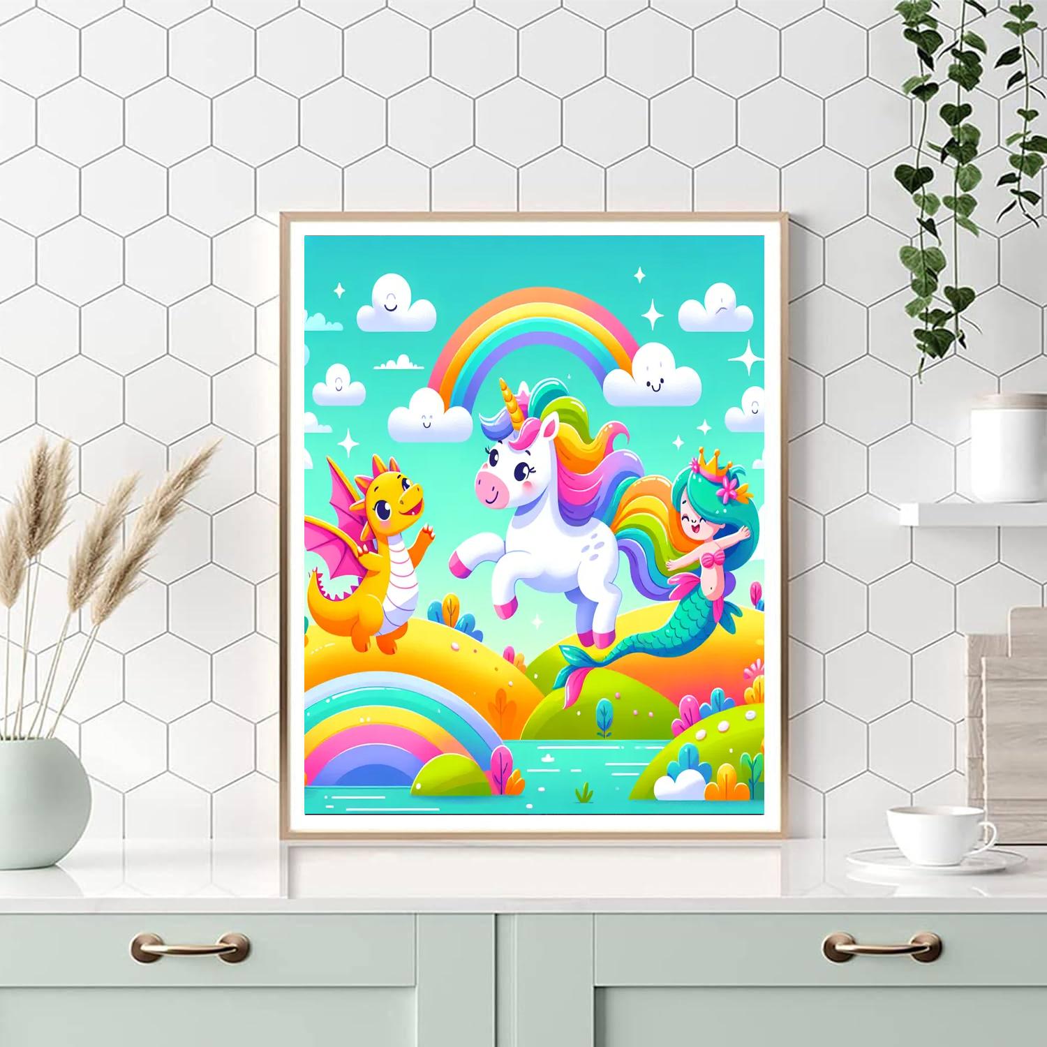 Enchanting Magical Creatures Painting Number Kit