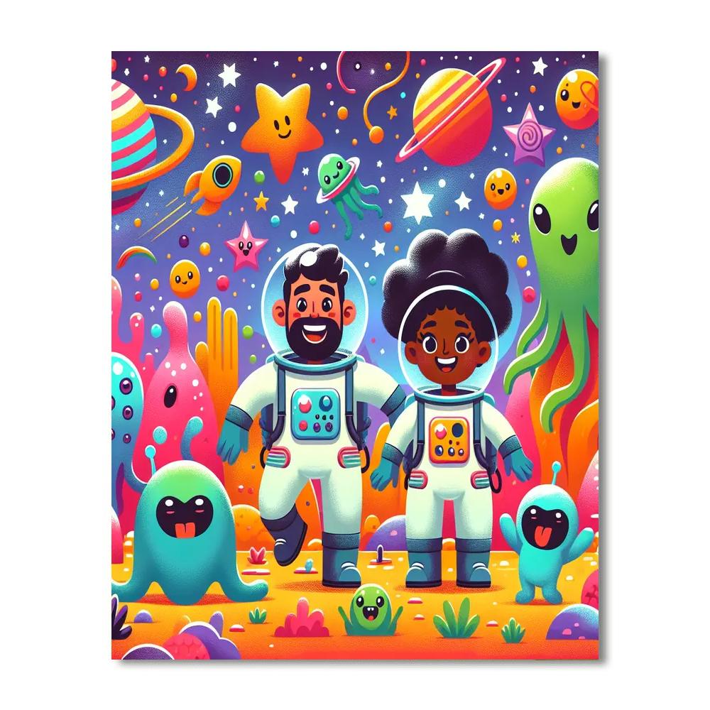 Cosmic Explorers Expedition Paint By Numbers