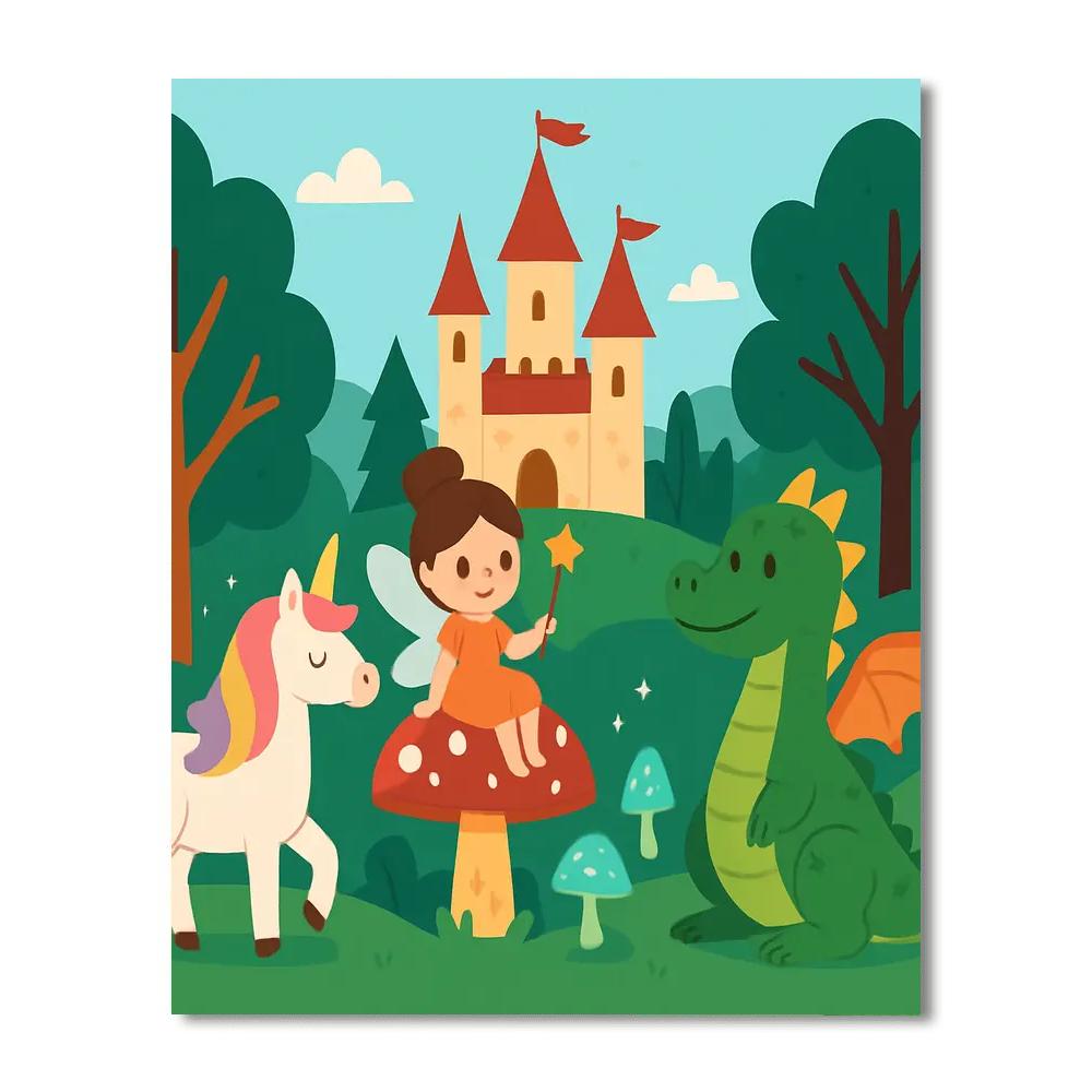 Mystical Creatures Kingdom Numbered Painting Kits