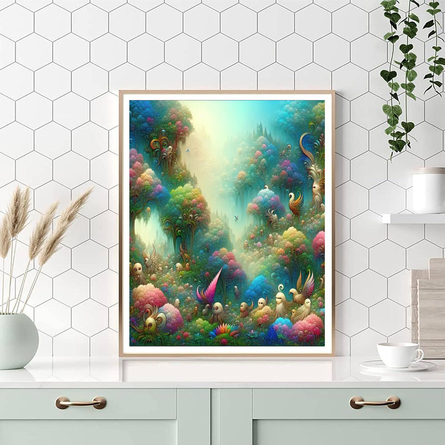 Fantasy Woodland Realm DIY Paint By Numbers