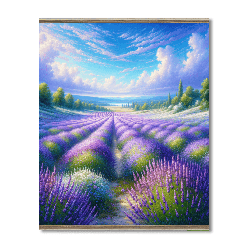 Serenity In Lavender Paint By Number