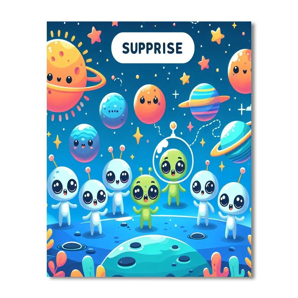 Alien Exploration Team Paint By Numbers Art