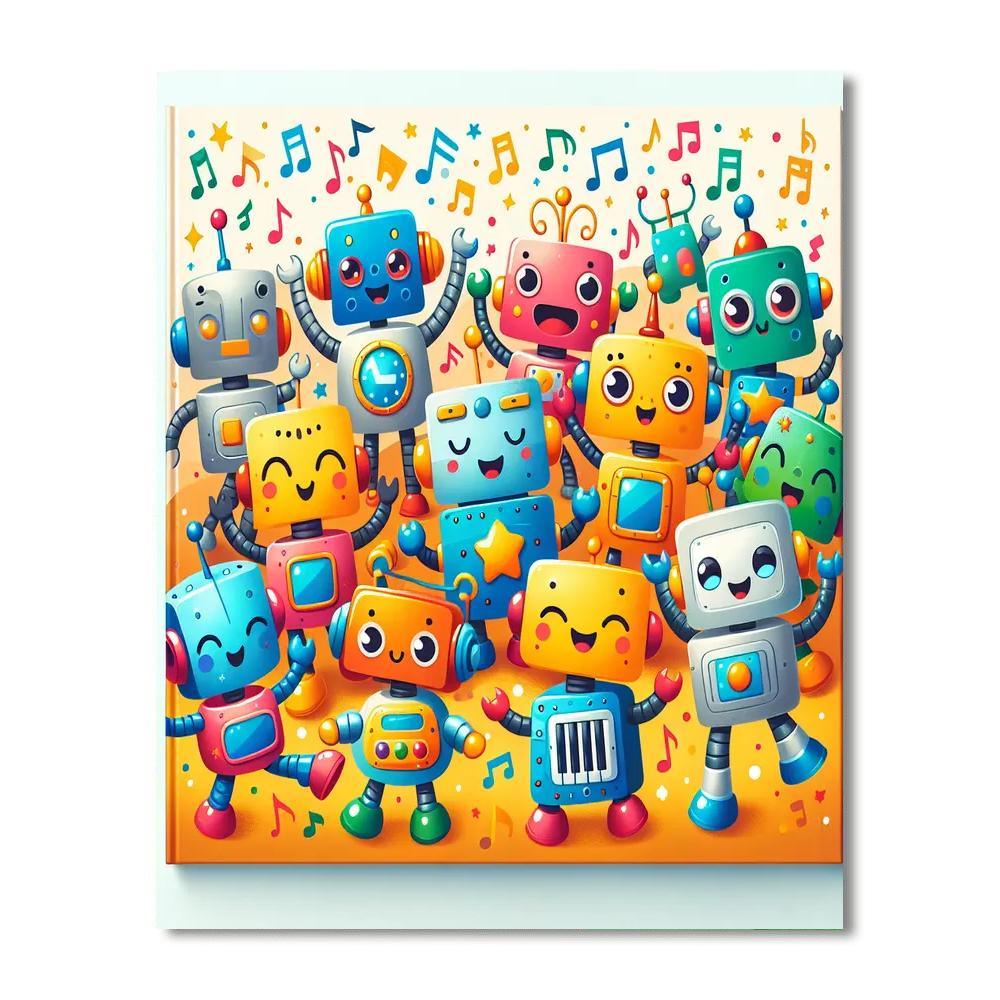Dancing Robots Paint By Number