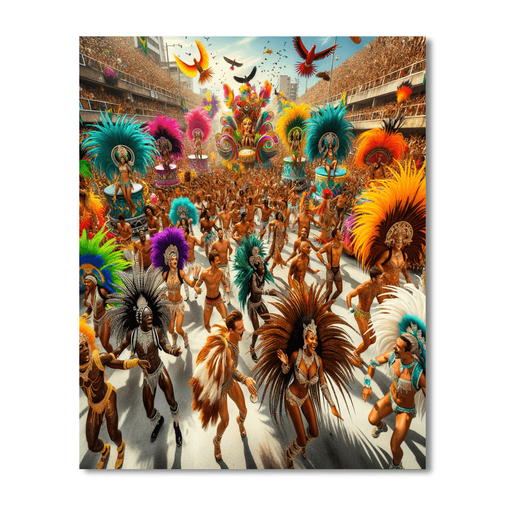 Carnival Of Rio De Janeiro - Brazil Paint By Number