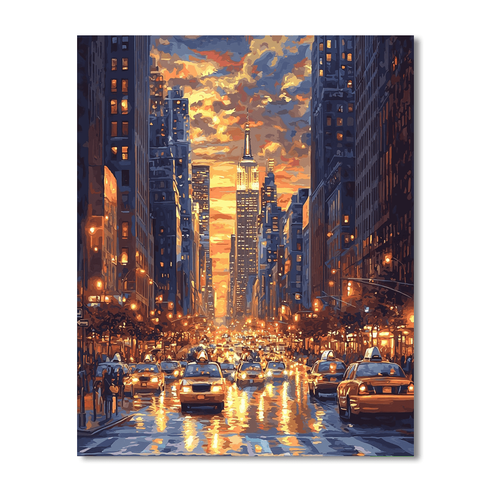 Edward Hopper Inspired Echoes Of The City  Paint By Numbers Art