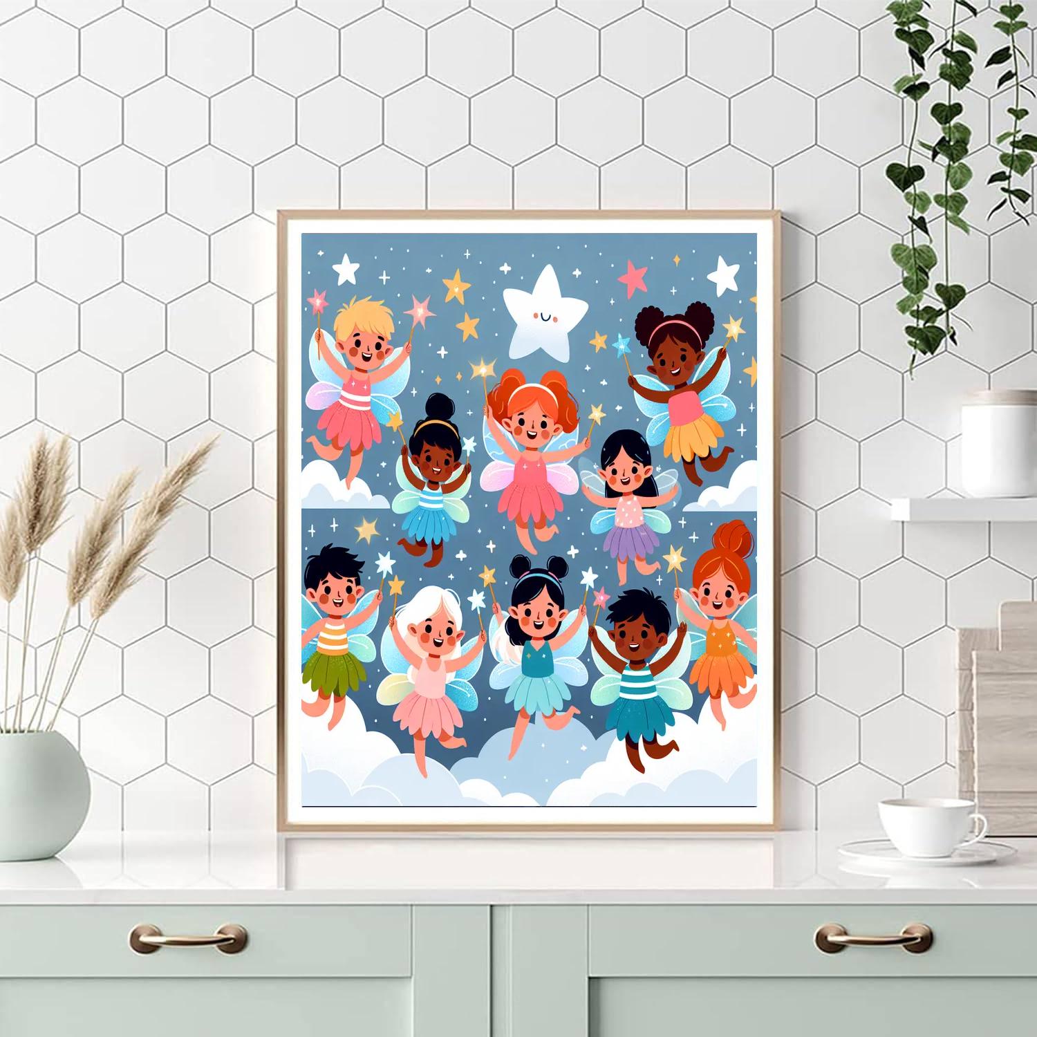 Magic Wands And Fairies Paint By Numbers Kits