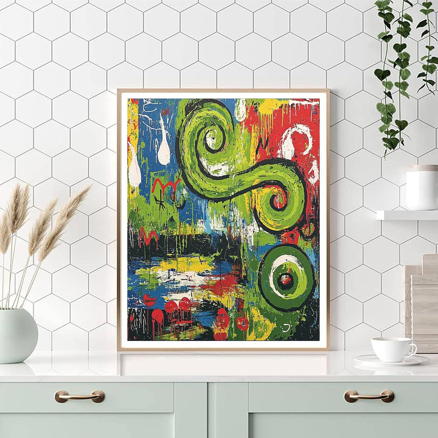 Jean-Michel Basquiat Inspired Untamed Wildness  Paint By Numbers Kits