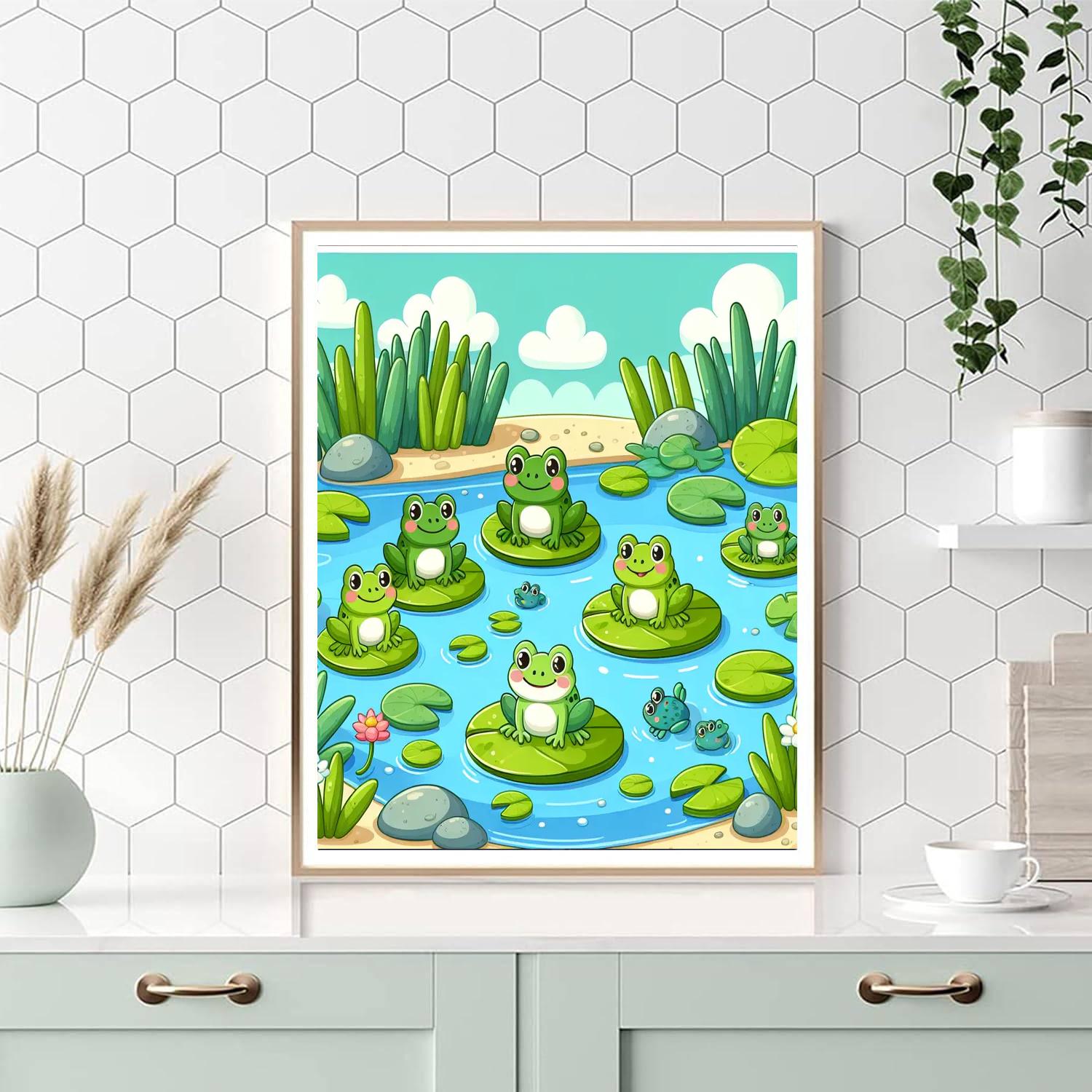 Froggy Pond Life Numbered Painting Kits