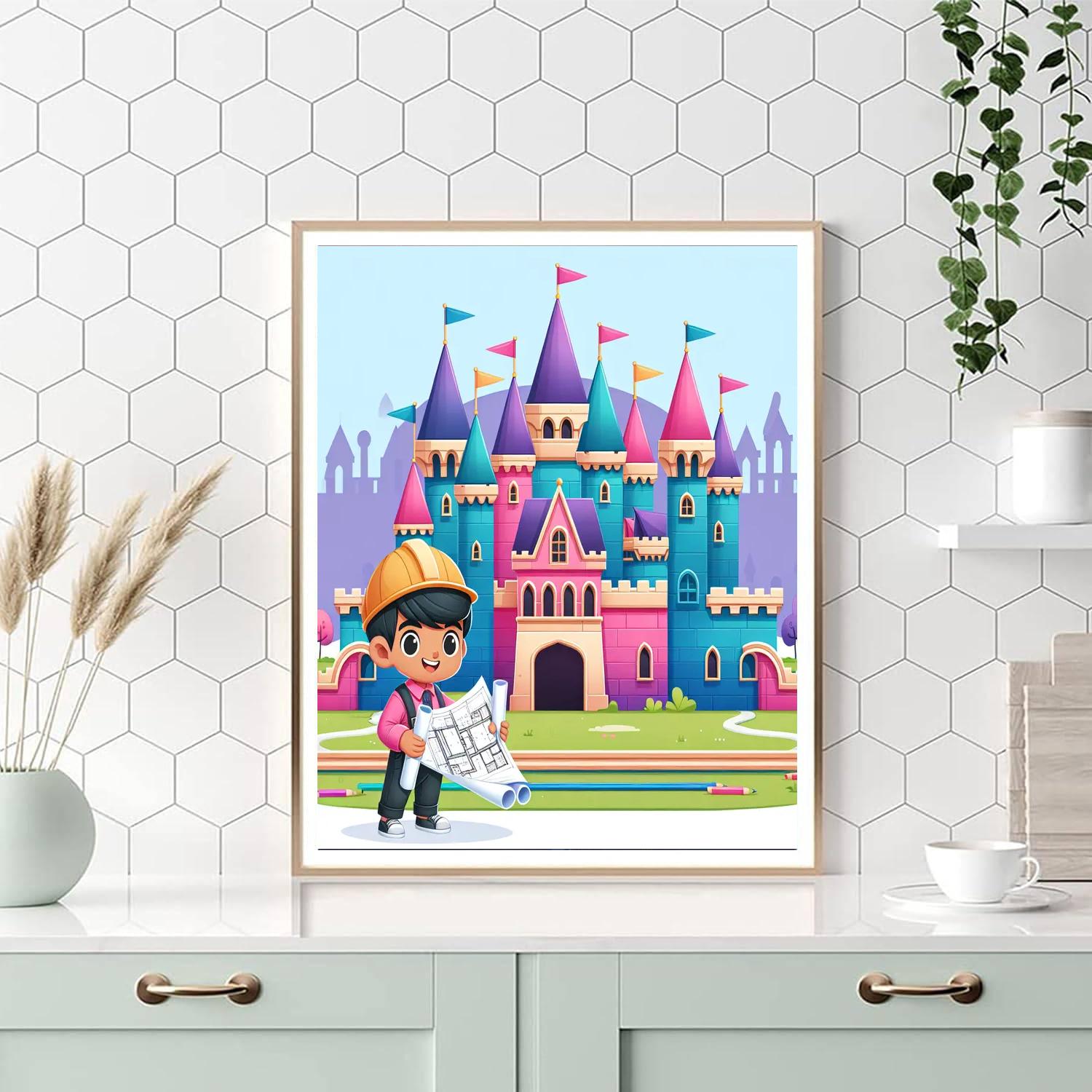 Castle Architect Challenge DIY Paint By Numbers