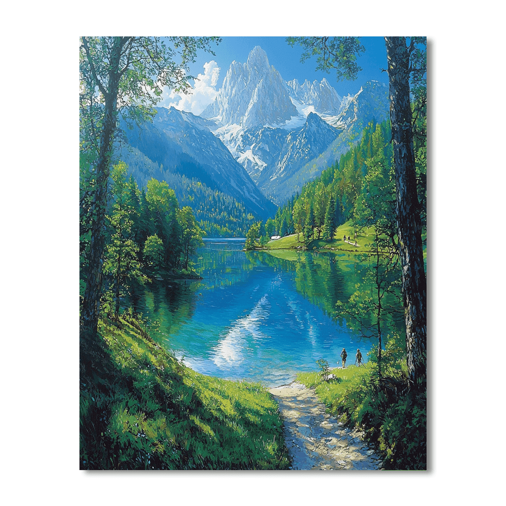 Gosau Lake Numbered Painting Kits