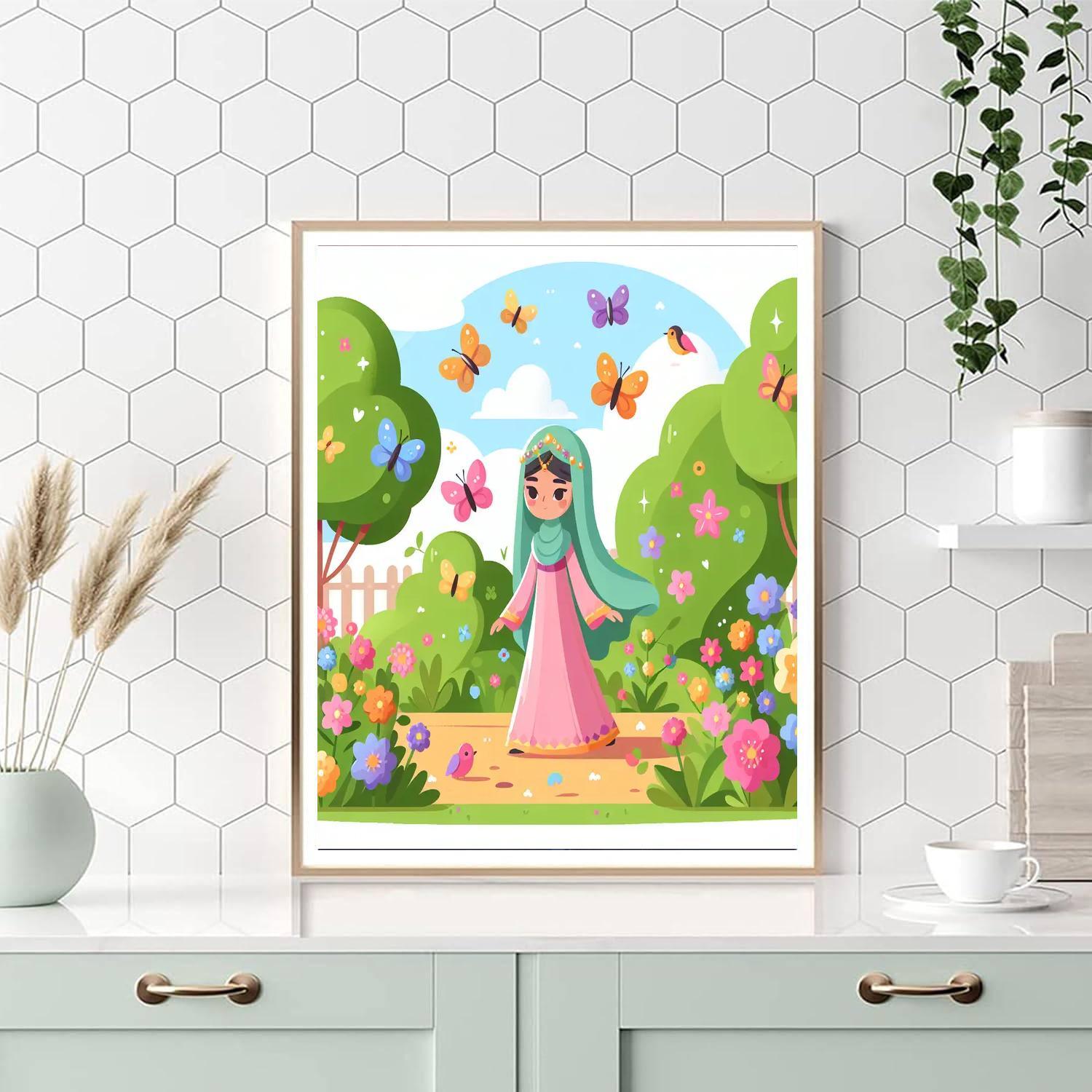 Princess's Magical Garden DIY Paint By Numbers