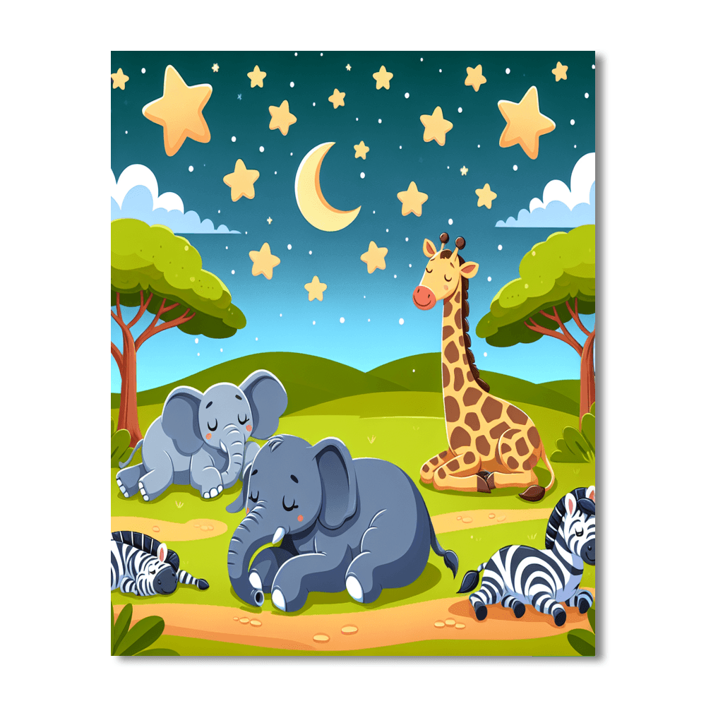 Safari Night Under The Stars Paint By Color
