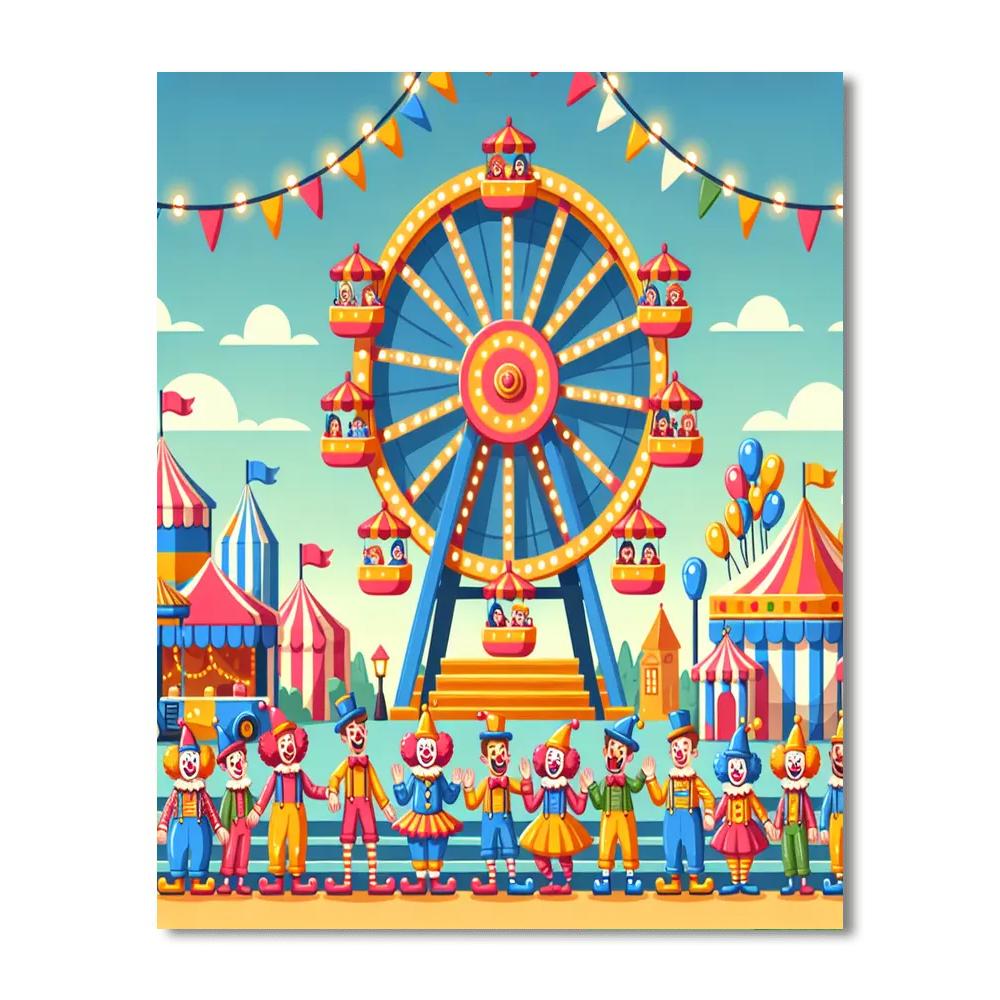 Carnival Caper Number Painting