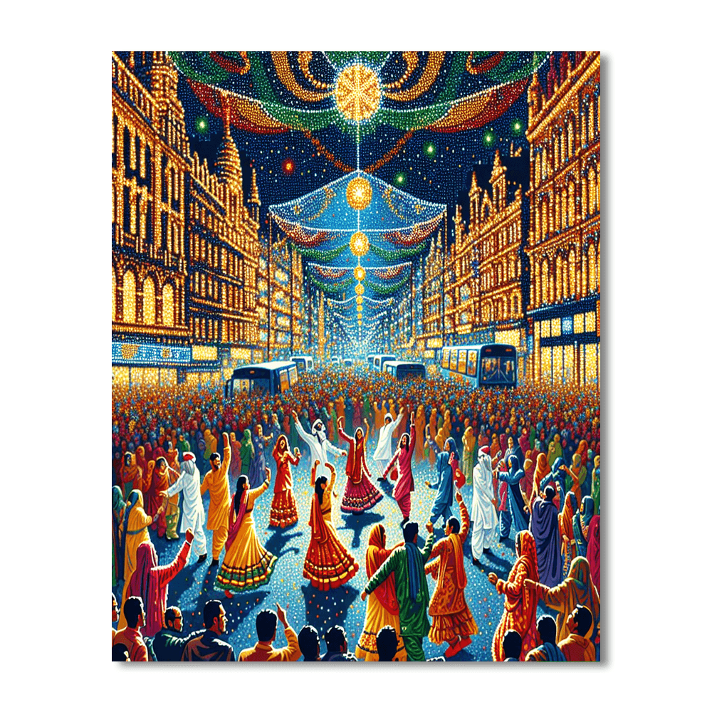 Diwali Lights Festival - Leicester, Uk Paint By Number