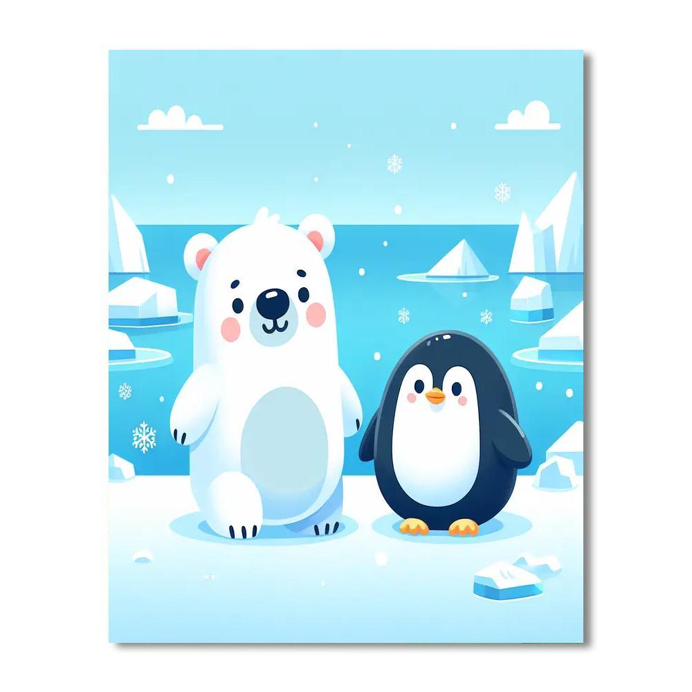 Arctic Polar Adventure Number Painting