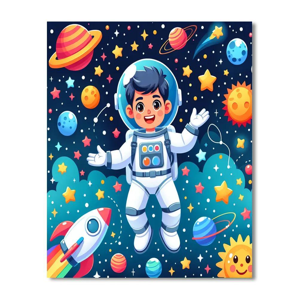 Cosmic Kids Paint By Numbers Art