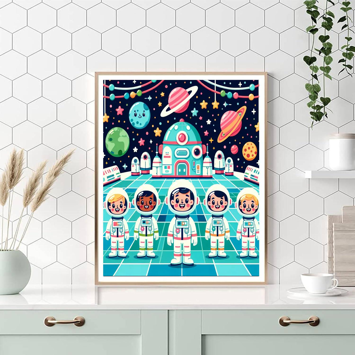 Adventures On The Space Station Paint By Number