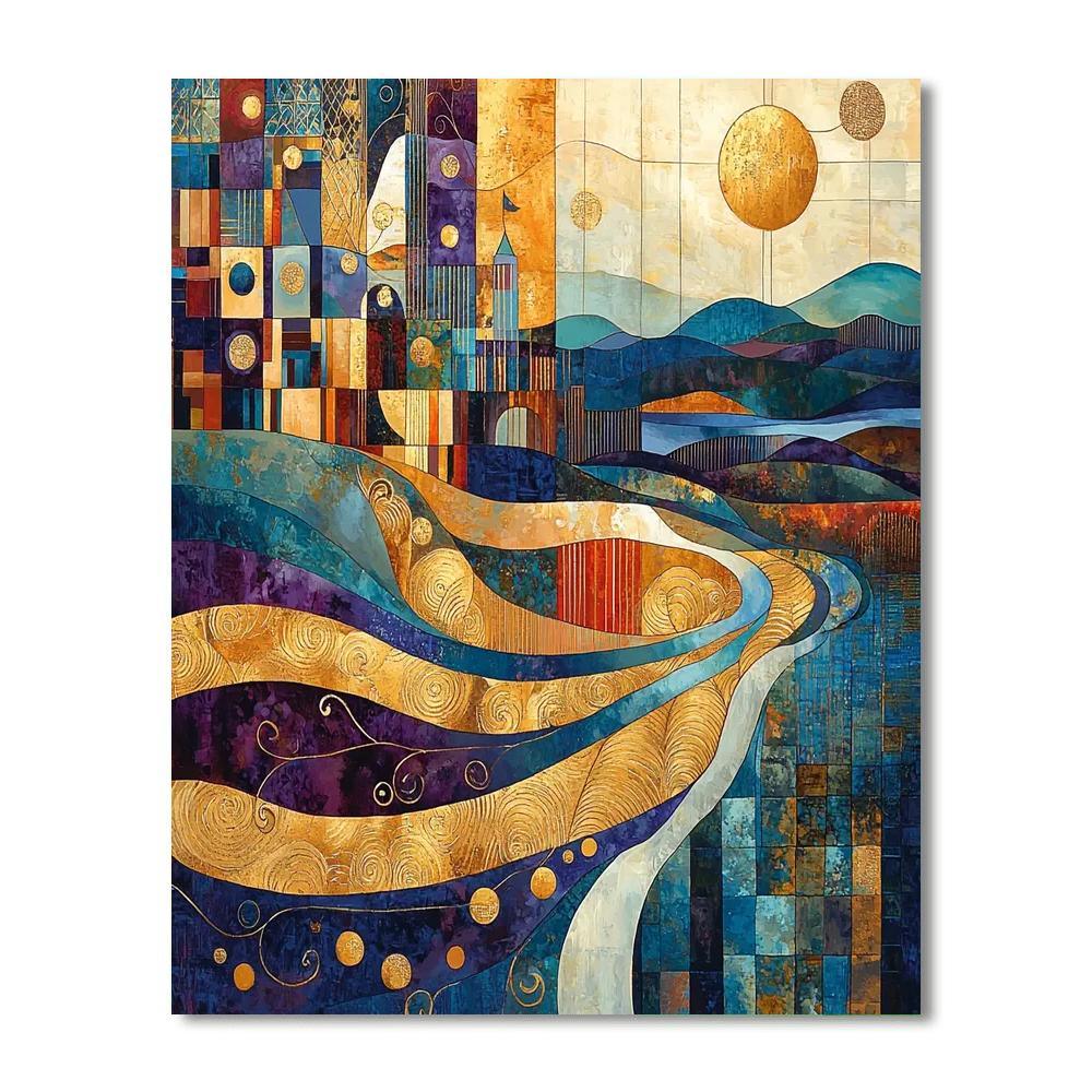 Gustav Klimt Inspired The Dance Of Patterns  Paint By Numbers Kits