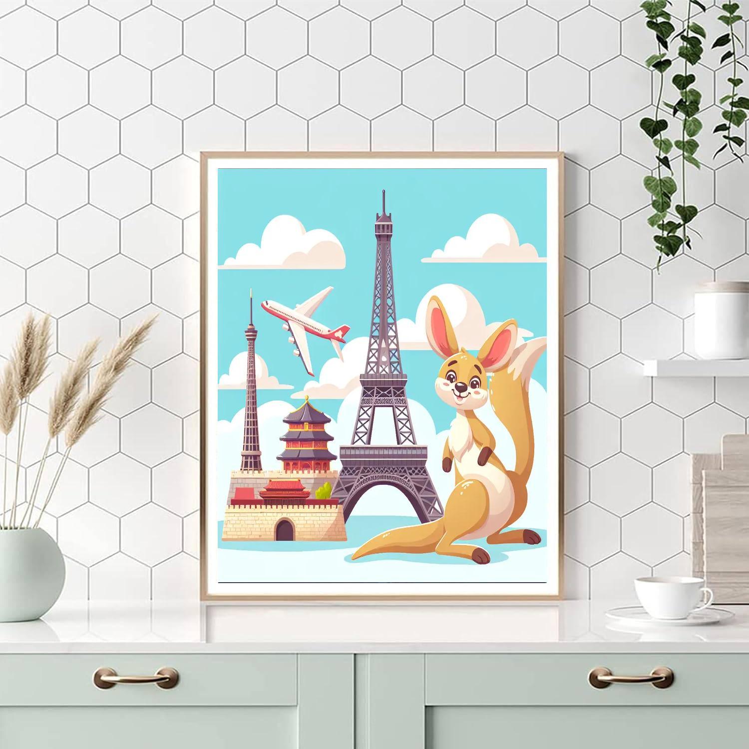Around The World Numbered Painting Kits