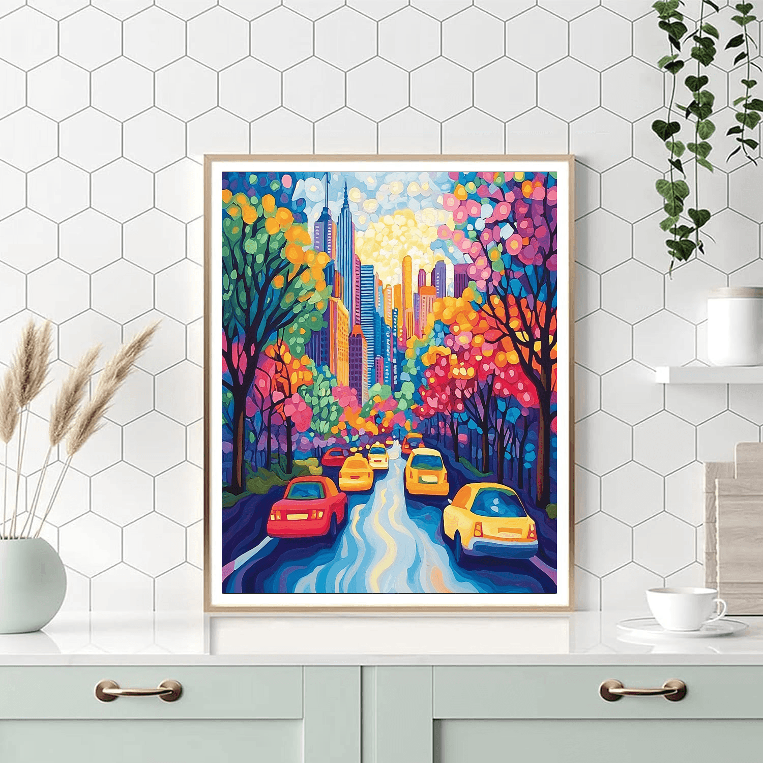 O'Keeffe Inspired Dynamic Cityscapes  Painting By Numbers Kit