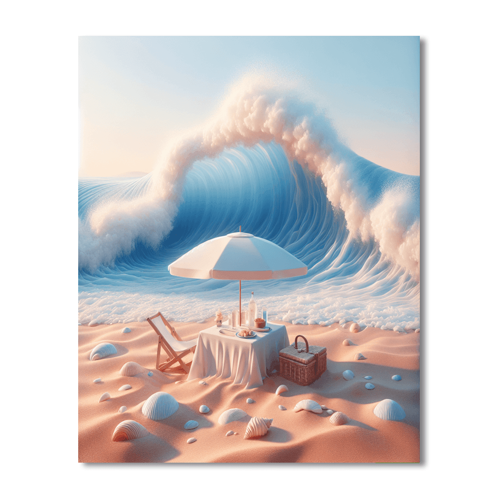 Seaside Picnic Serenity Painting By Numbers Kit