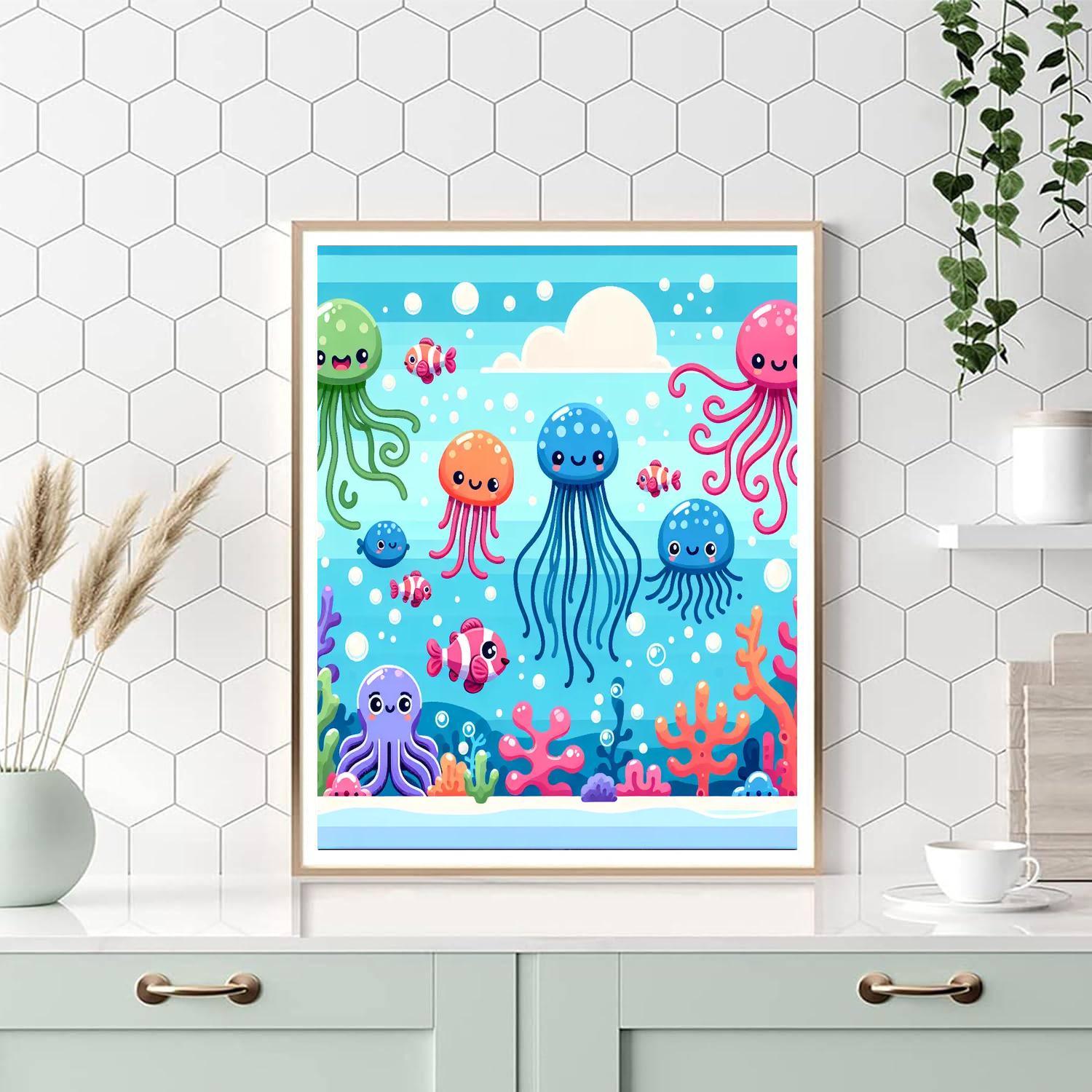 Silly Sea Life Painting By Numbers Kit