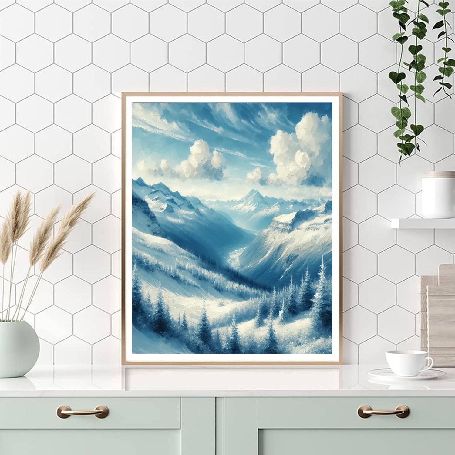 Ethereal Mountain Retreat Numbered Painting Kits