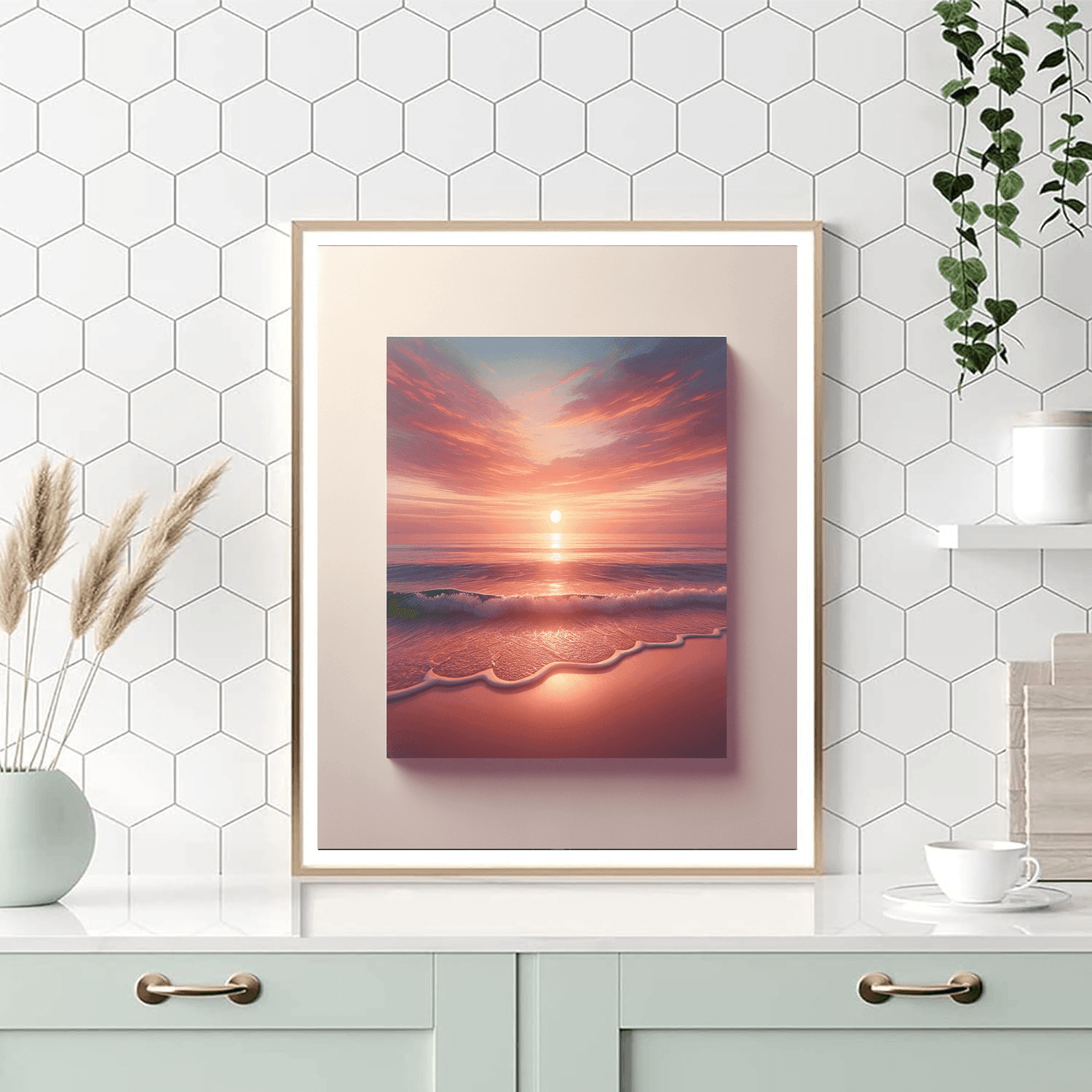 Calm Beach Oasis DIY Paint By Numbers