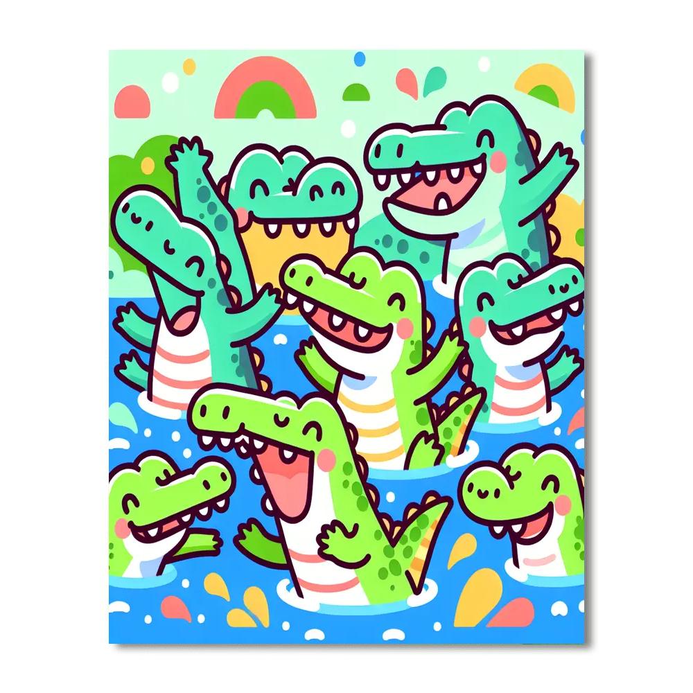 Crazy Crocs Painting Number Kit