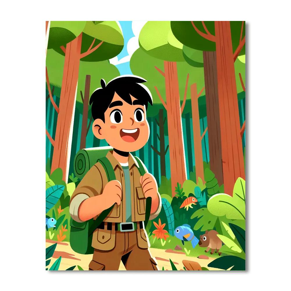 Forest Expedition Adventure Painting Number Kit