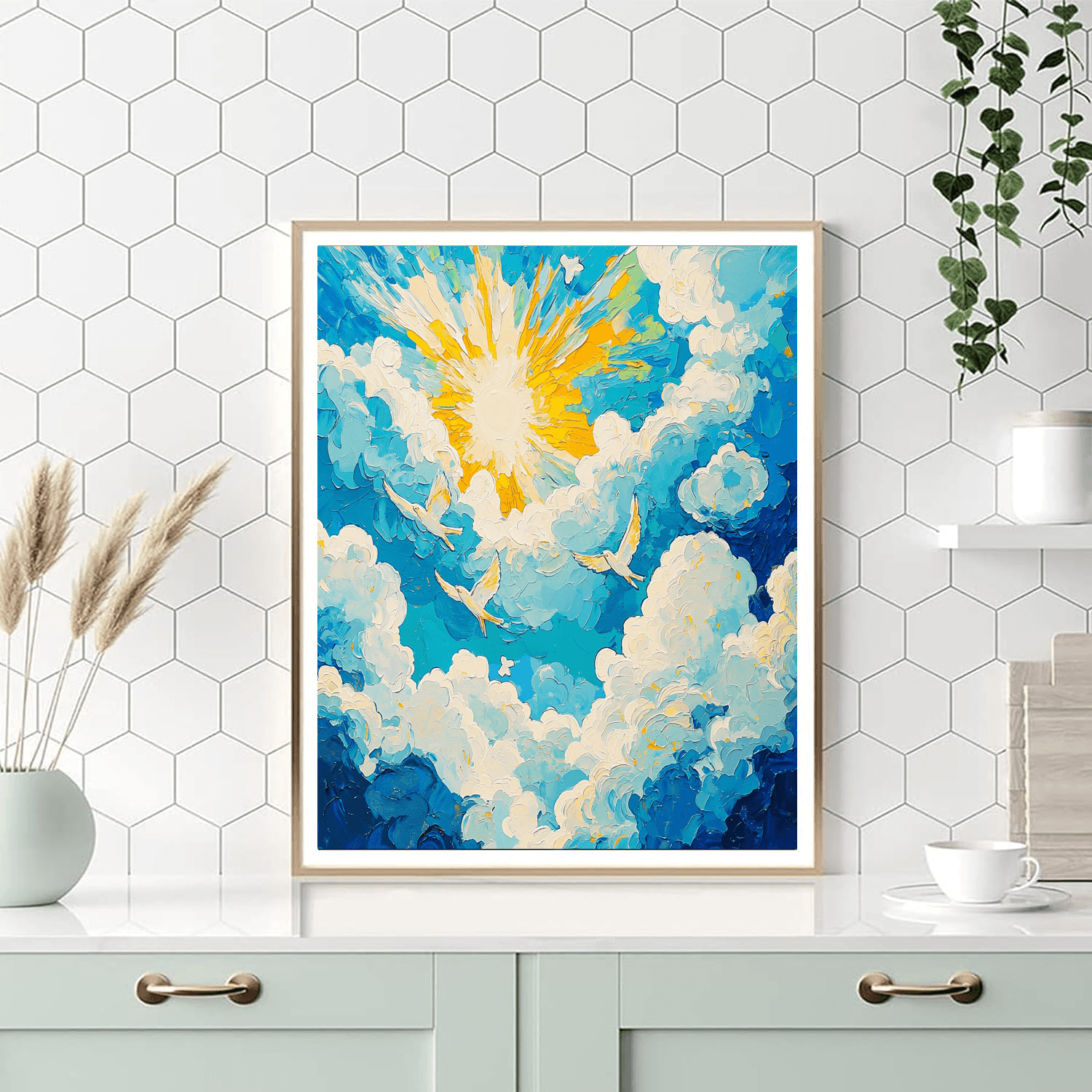Marc Chagall Inspired Wonders Of The Sky  DIY Paint By Numbers