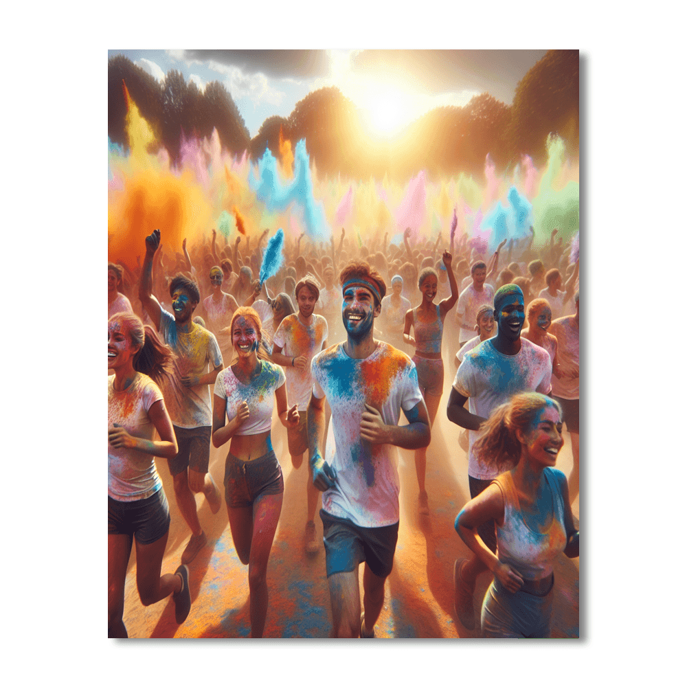 The Color Run Numbered Painting Kits