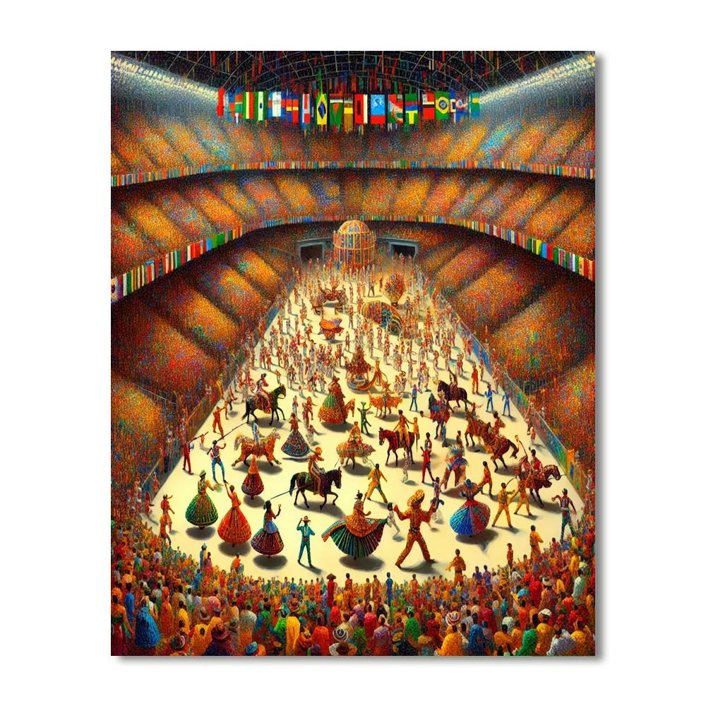 Parintins Folklore Festival - Brazil Paint By Numbers Kits