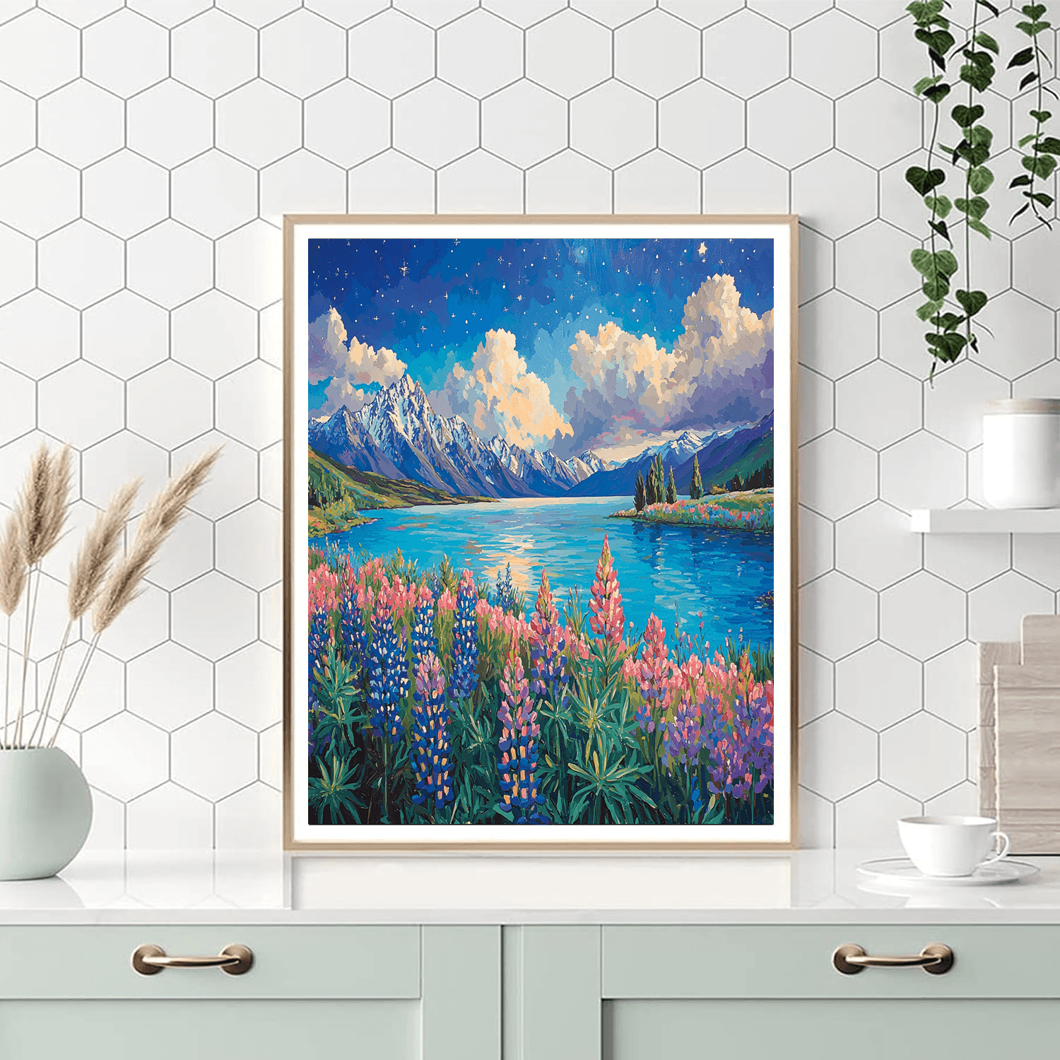 Lake Tekapo - New Zealand Numbered Painting Kits