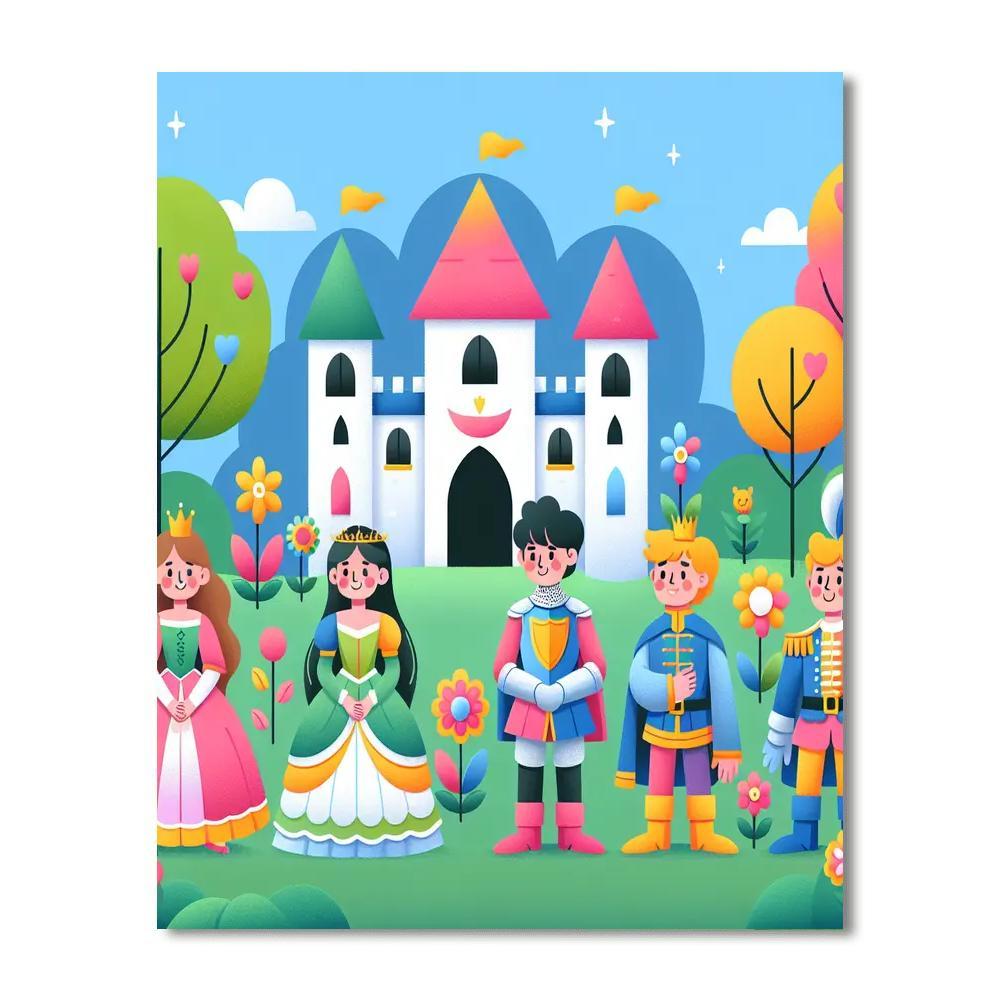 Exploring The Magical Castle Paint By Numbers Art