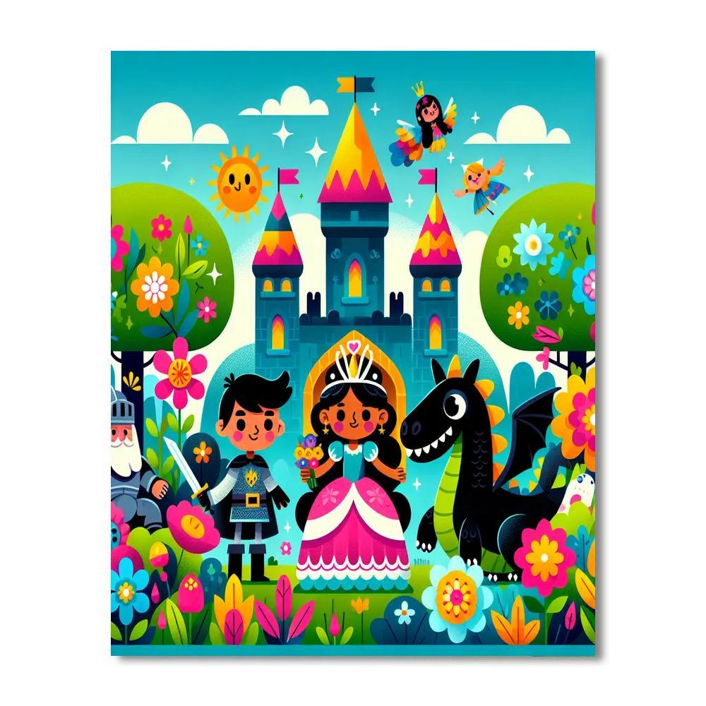 Charming Magical Kingdom Paint By Numbers Kits