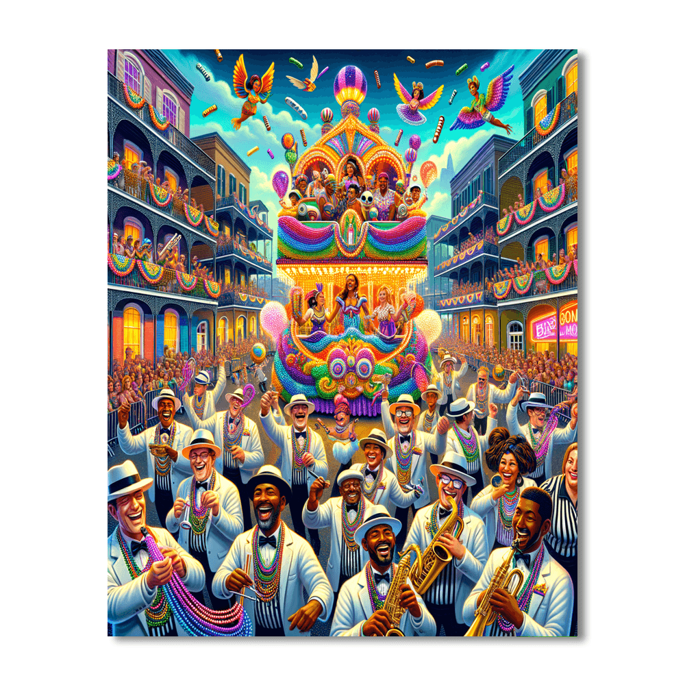 Krewe Of Bacchus Parade Paint By Number