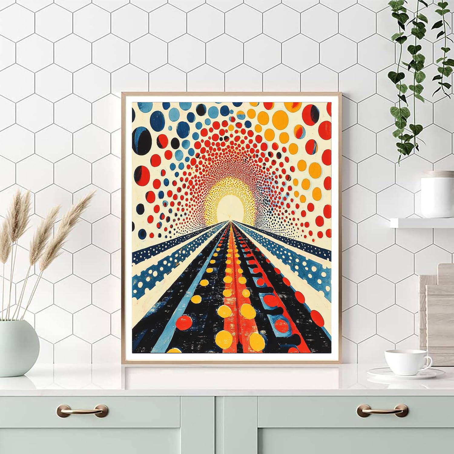 Yayoi Kusama Inspired Kaleidoscope Of Infinity  Paint By Number