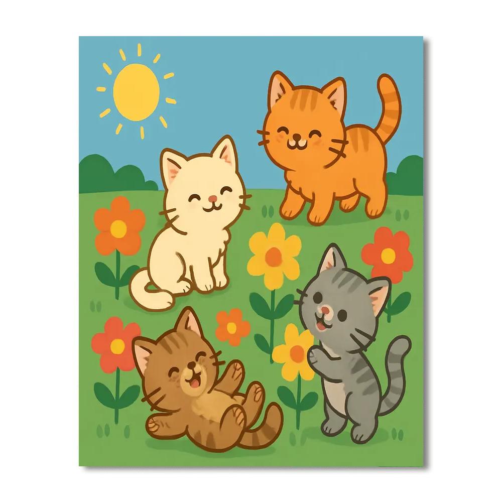 Lovely Kittens Painting By Numbers Kit