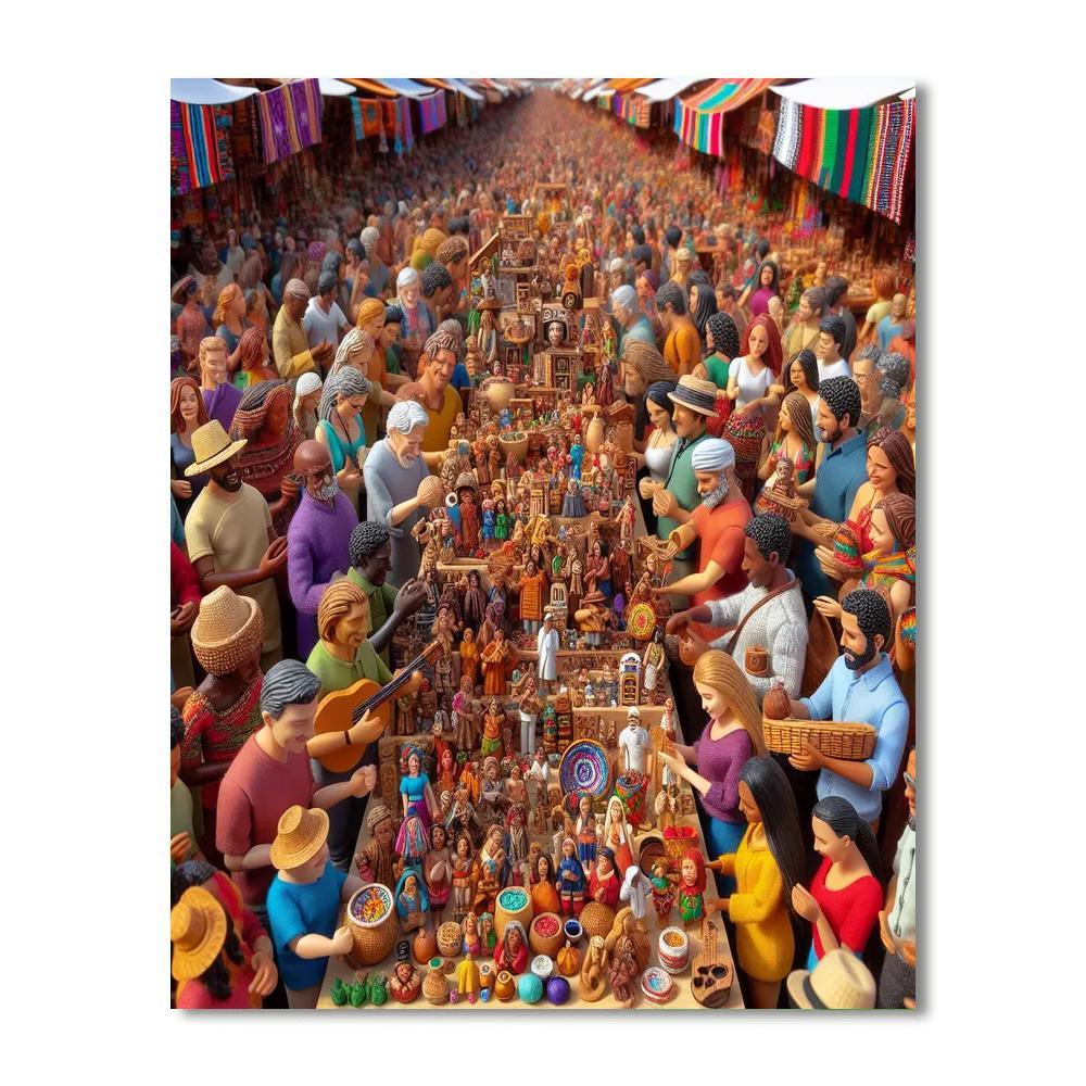 Alasitas Fair - Bolivia Paint By Numbers Kits