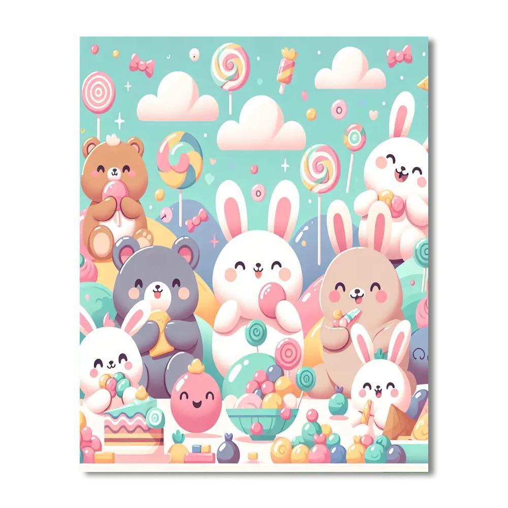 Bubblegum Pals Painting Number Kit