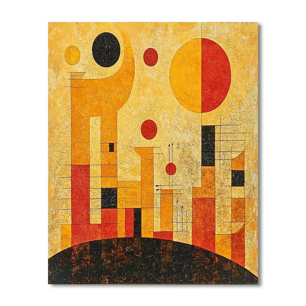 Paul Klee Inspired Ethereal Melodies  Painting Number Kit