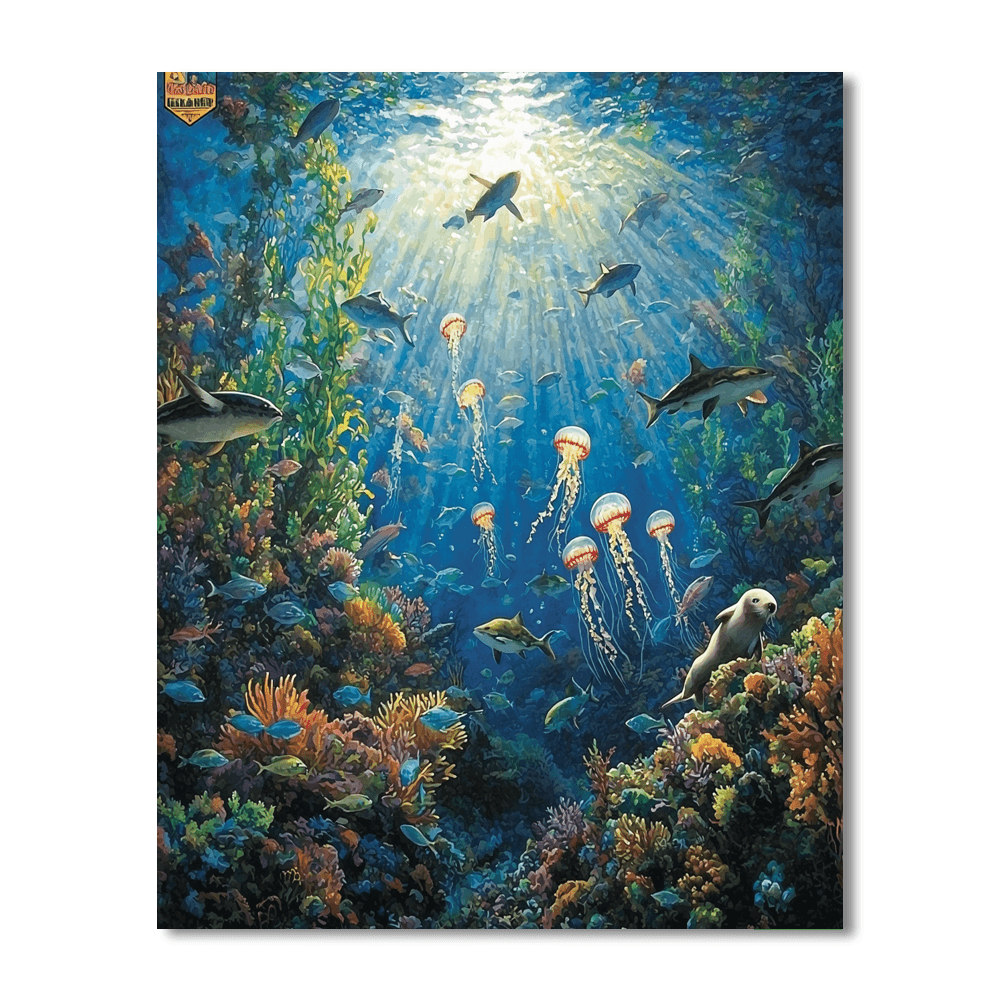 Monterey Bay Aquarium - California, Usa Numbered Painting Kits