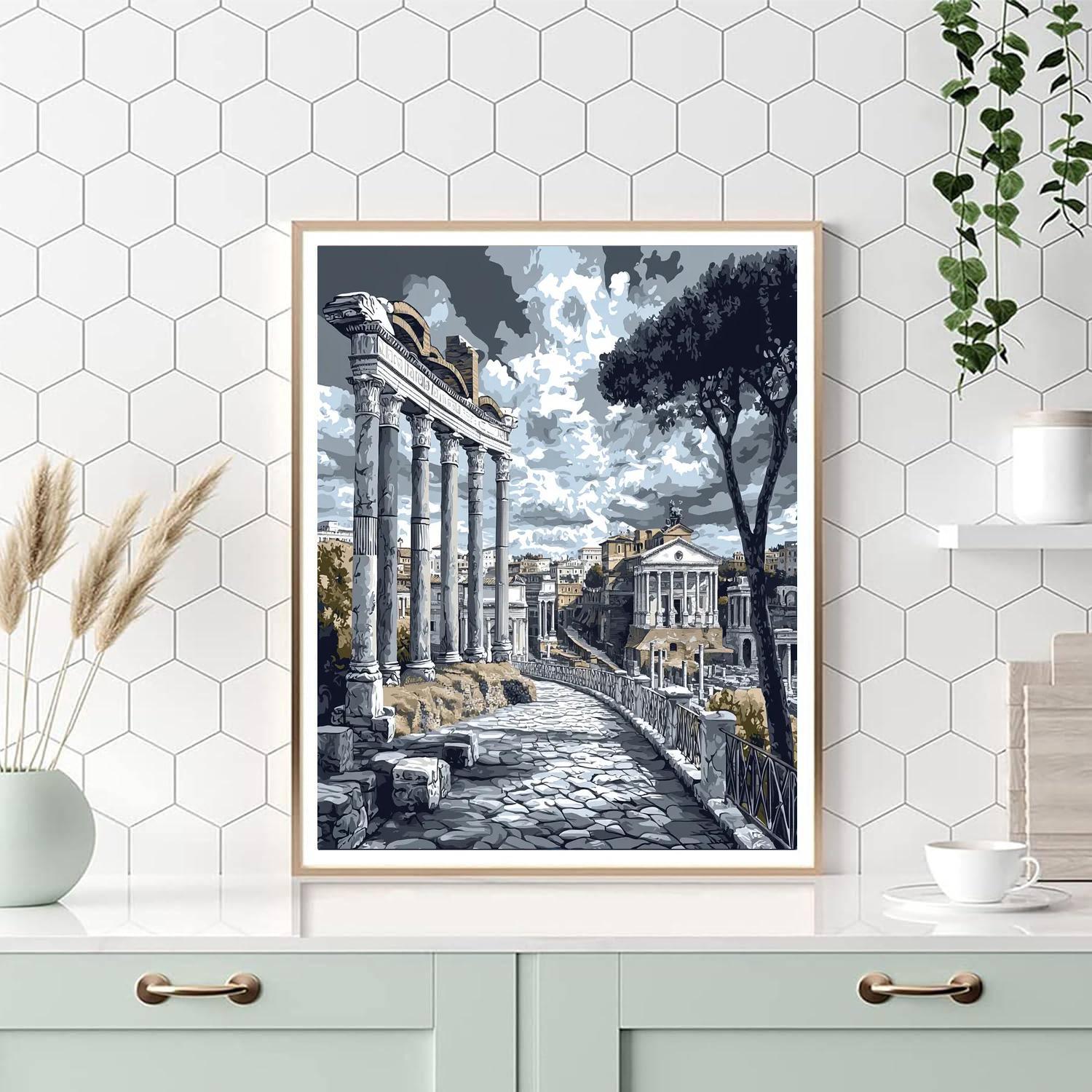 Piranesi Inspired Ancient Roman Legacy  Paint By Numbers Kits