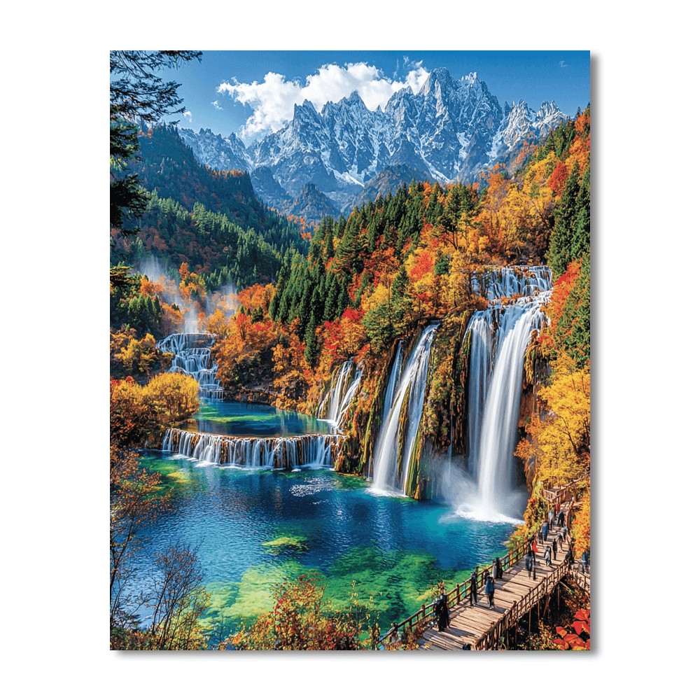 Jiuzhaigou Valley DIY Paint By Numbers