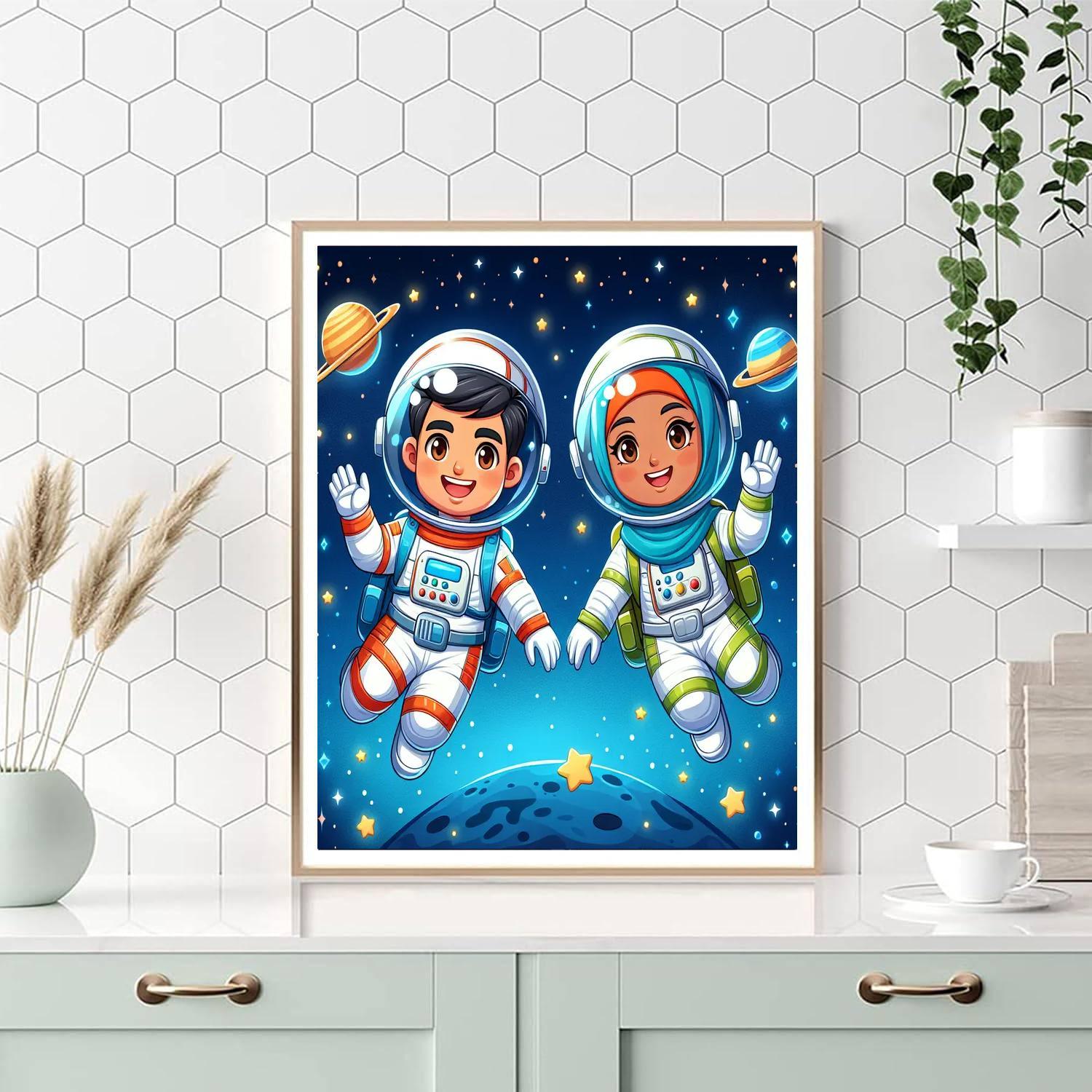 Happy Space Explorers Paint By Numbers Kits