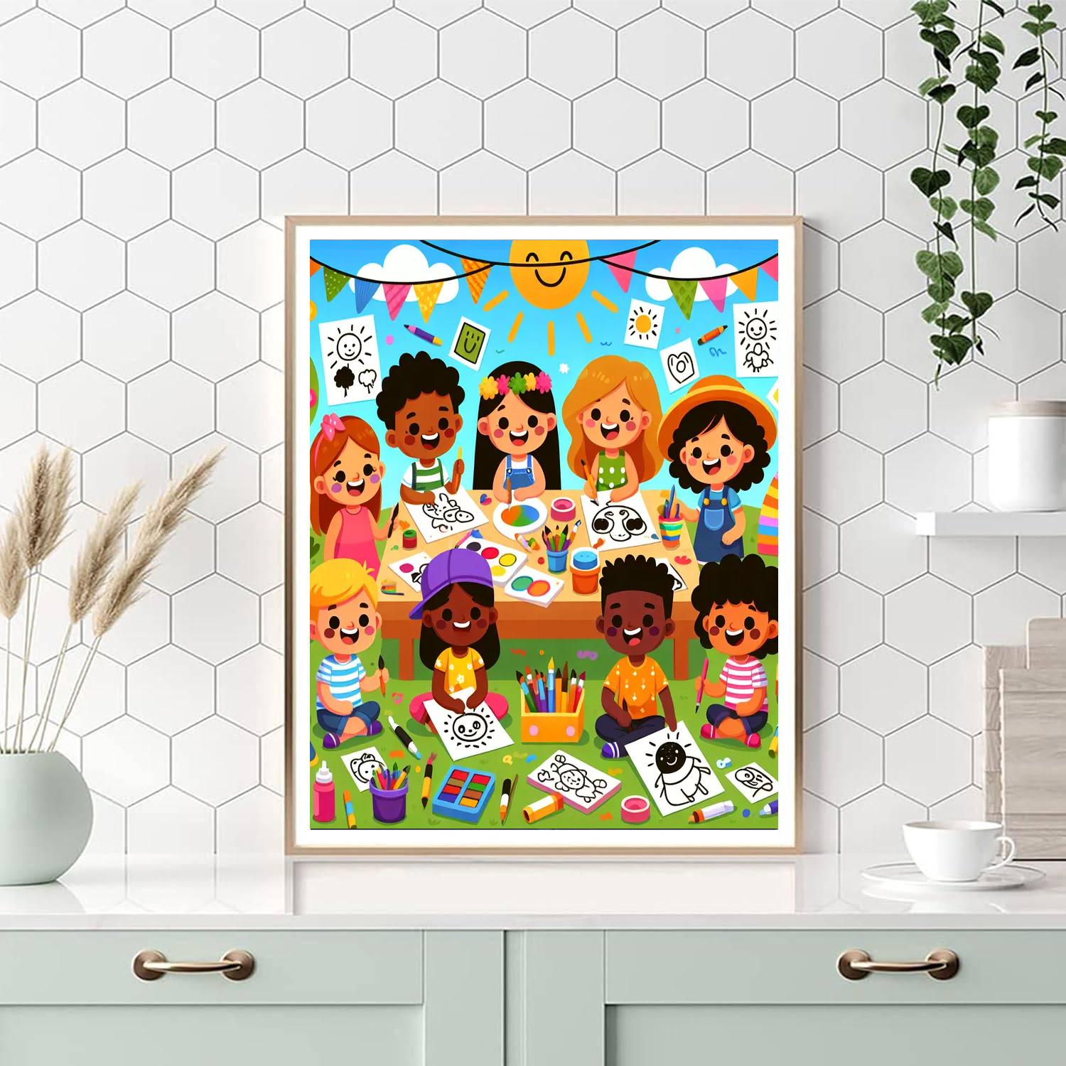 Doodle Art Party Paint By Numbers Art
