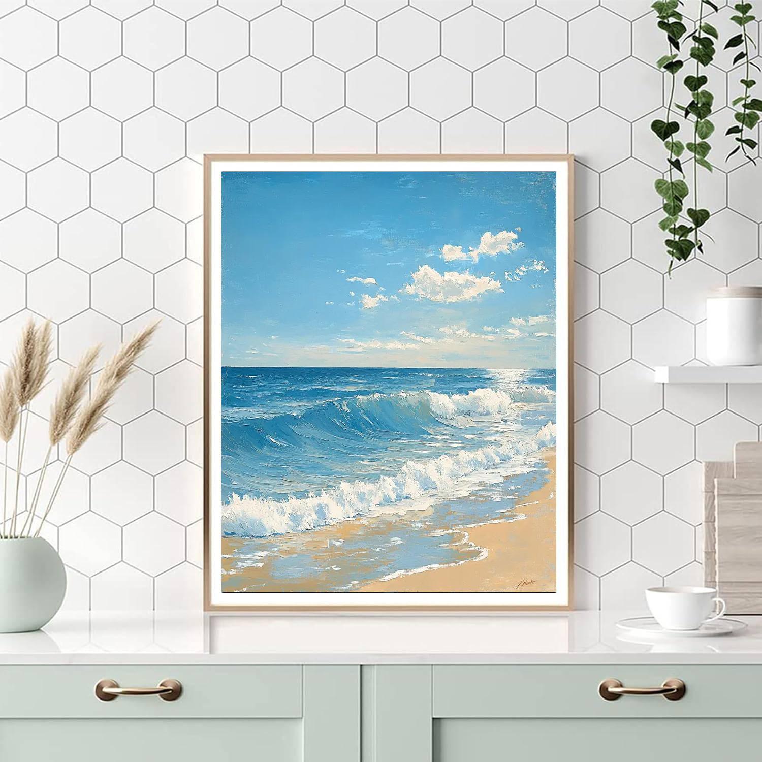 Winslow Homer Inspired Ocean's Tranquility  Painting By Numbers Kit