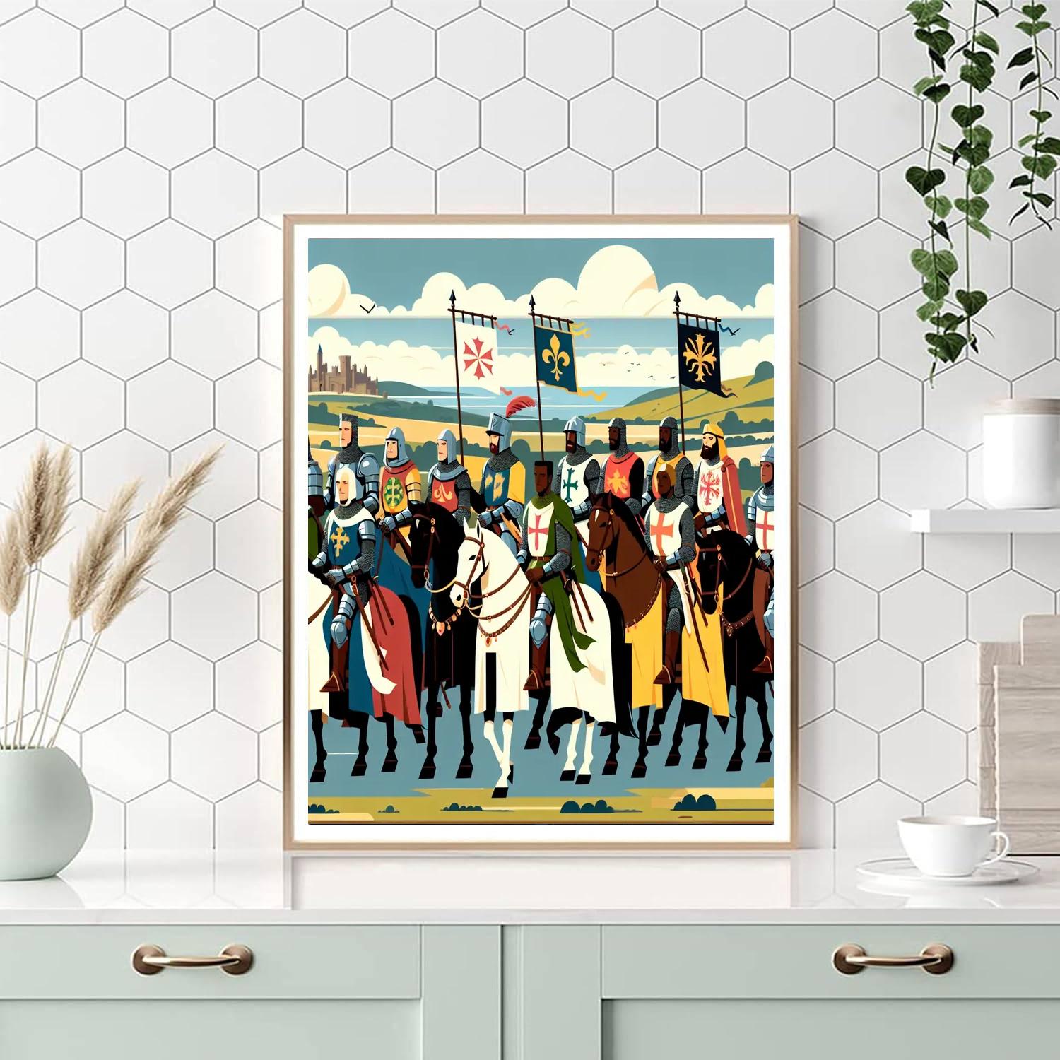 Knights Of The Kingdom DIY Paint By Numbers